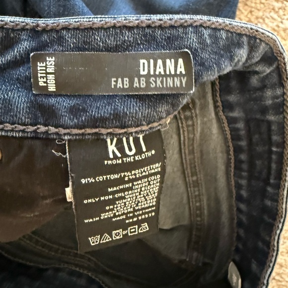 👖Kut from The Kloth Diana Fab Ab Skinny Jeans Petite High Rise - 10P - Picture 2 of 5